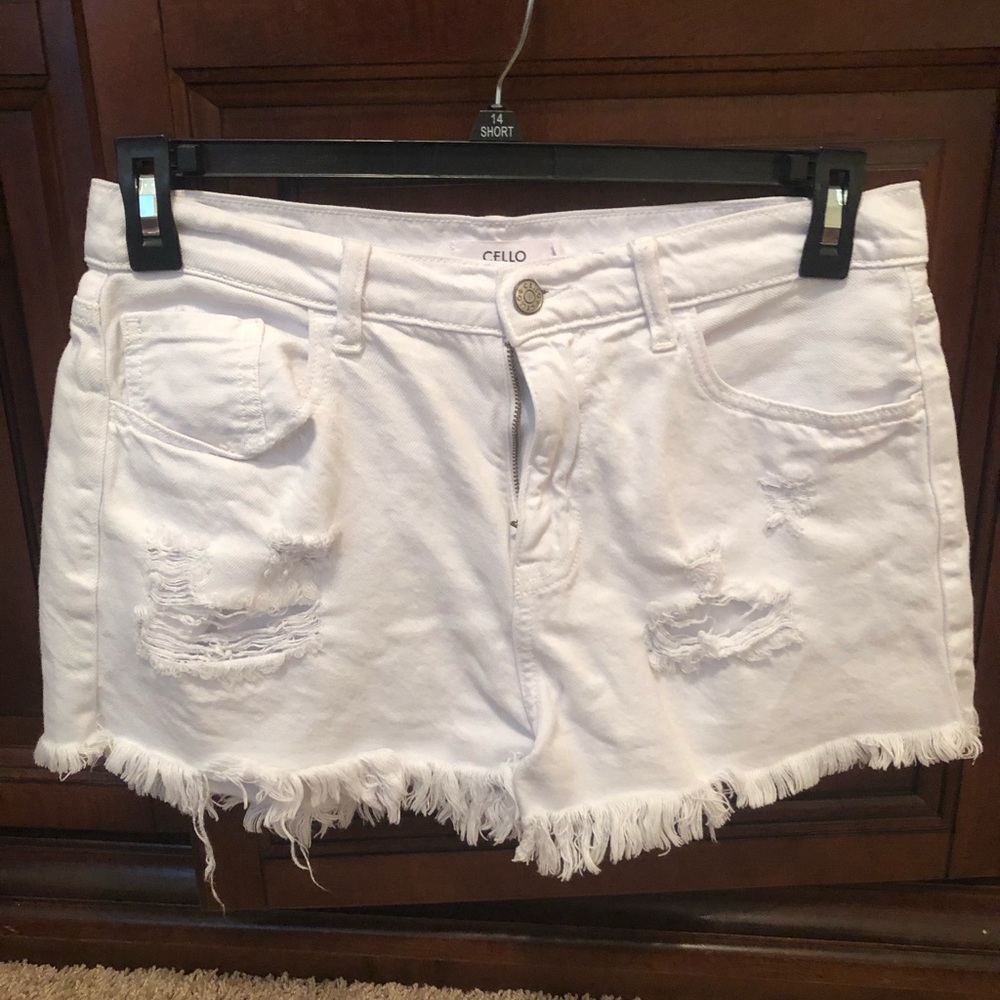 White cello shorts